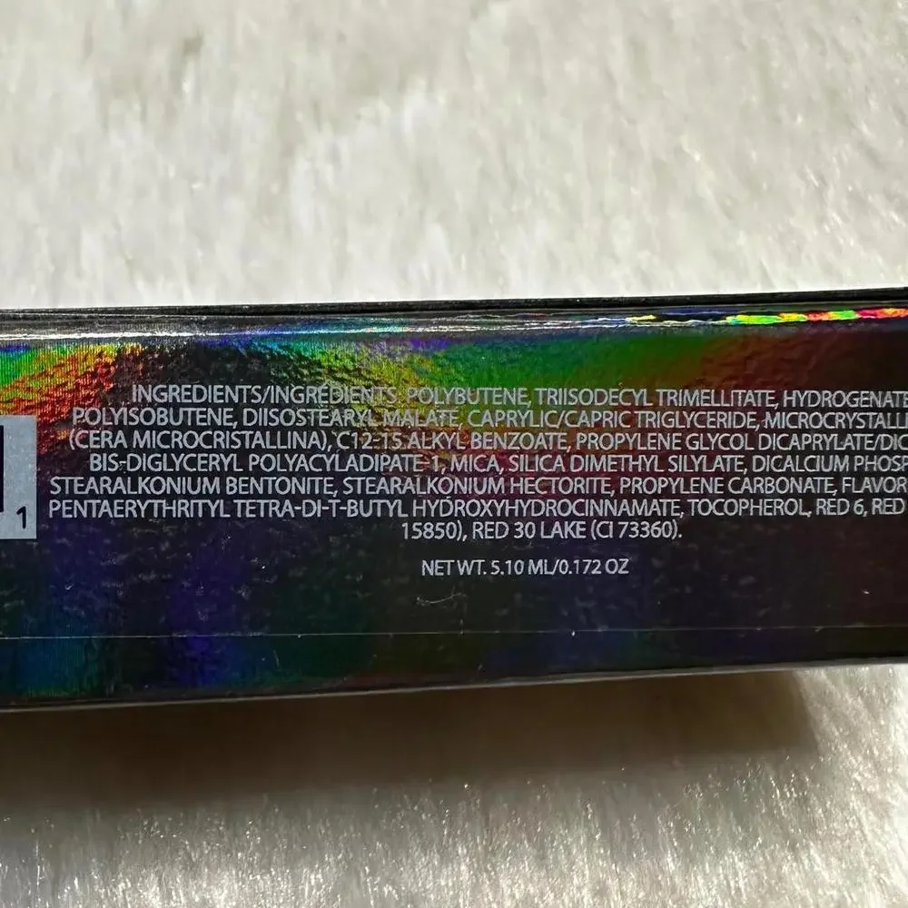 NIB Jeffree Star Ltd Ed Supreme Gloss Full Pigment Lip Gloss Red Full Sz 5.10ml